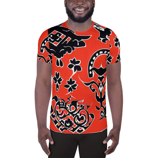 DMV 0038 Boho All-Over Print Men's Athletic T-shirt