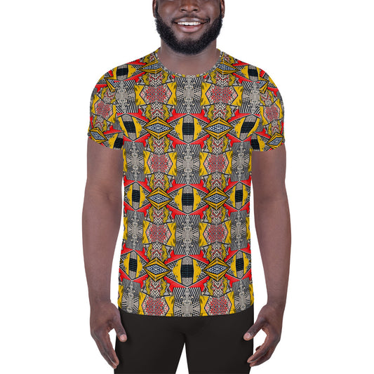 DMV 0225 Chic Boho All-Over Print Men's Athletic T-shirt