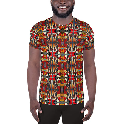 DMV 0208 Chic Boho All-Over Print Men's Athletic T-shirt