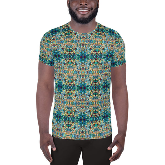 DMV 0254 Chic Boho All-Over Print Men's Athletic T-shirt