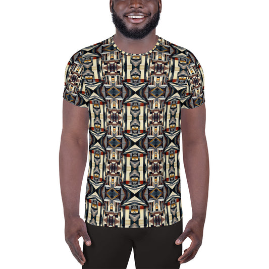 DMV 0133 Conceptual Artsy All-Over Print Men's Athletic T-shirt