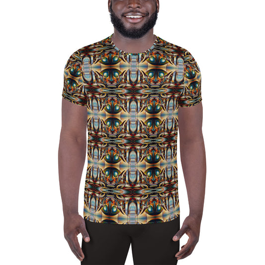 DMV 0135 Conceptual Artsy All-Over Print Men's Athletic T-shirt