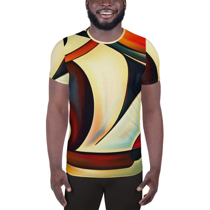 DMV 0181 Abstract Art All-Over Print Men's Athletic T-shirt