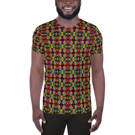 DMV 0166 Psy Artsy All-Over Print Men's Athletic T-shirt