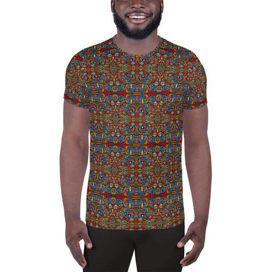 DMV 1358 Psy Artsy All-Over Print Men's Athletic T-shirt