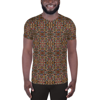 DMV 0280 Classic Boho All-Over Print Men's Athletic T-shirt