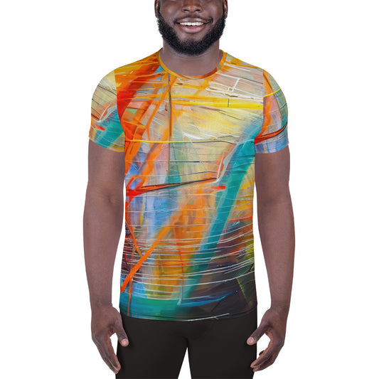 DMV 1346 Avant Garde All-Over Print Men's Athletic T-shirt