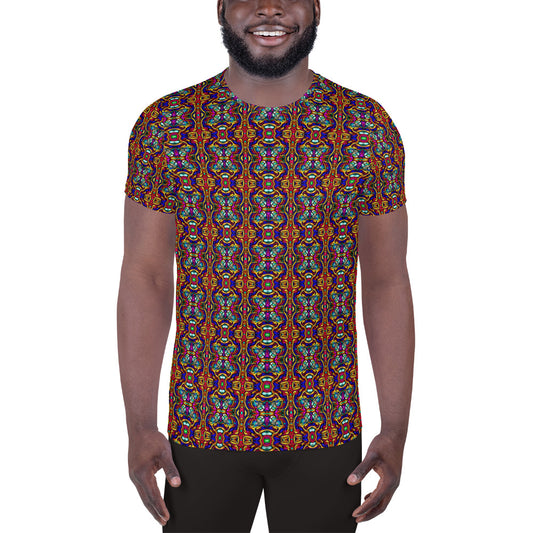 DMV 0190 Psy Artsy All-Over Print Men's Athletic T-shirt