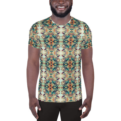 DMV 0408 Chic Boho All-Over Print Men's Athletic T-shirt