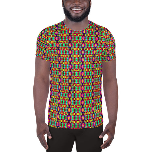 DMV 1343 Psy Artsy All-Over Print Men's Athletic T-shirt