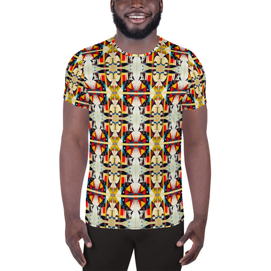 DMV 0517 Chic Boho All-Over Print Men's Athletic T-shirt