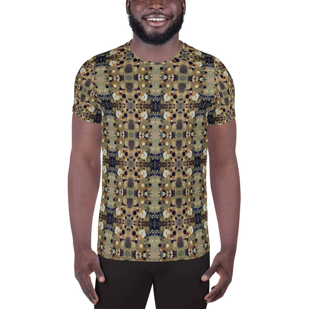 DMV 1058 Classic Boho All-Over Print Men's Athletic T-shirt