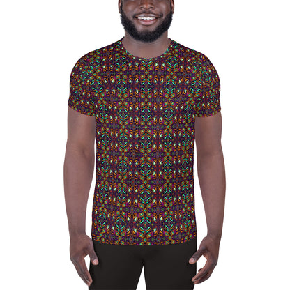 DMV 1579 Chic Boho All-Over Print Men's Athletic T-shirt