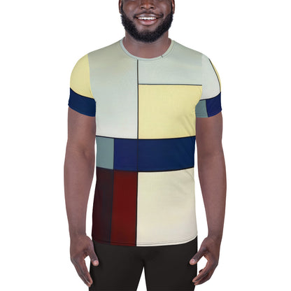 DMV 1438 Avant Garde All-Over Print Men's Athletic T-shirt