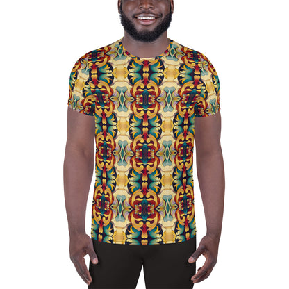 DMV 2005 Chic Boho All-Over Print Men's Athletic T-shirt