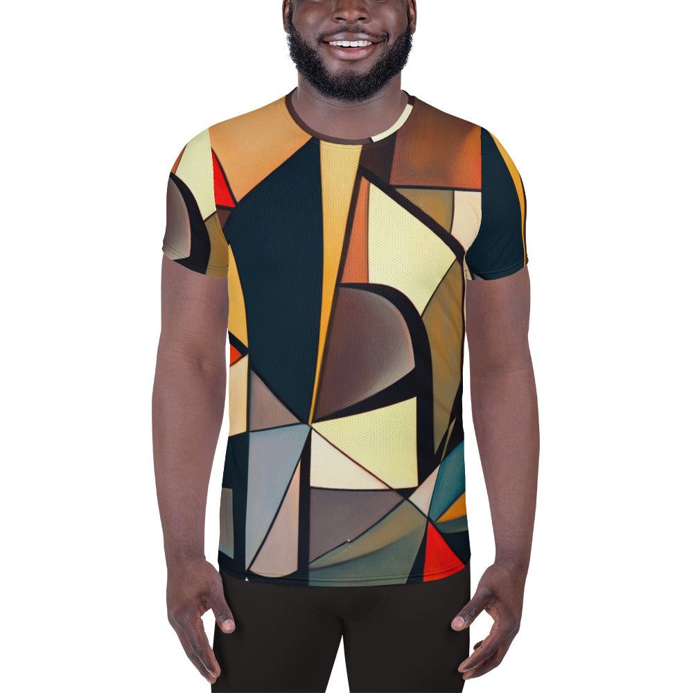 DMV 2098 Abstract Art All-Over Print Men's Athletic T-shirt