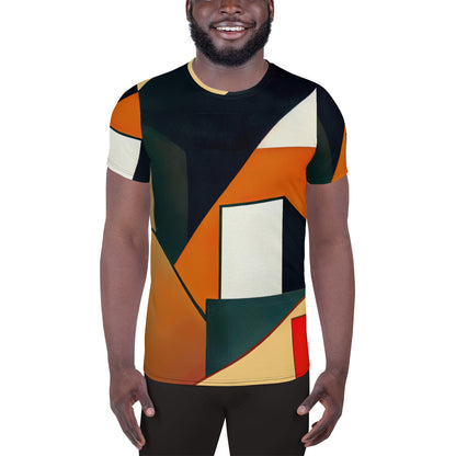 DMV 1286 Abstract Art All-Over Print Men's Athletic T-shirt