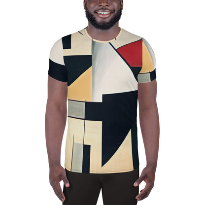 DMV 0789 Abstract Art All-Over Print Men's Athletic T-shirt