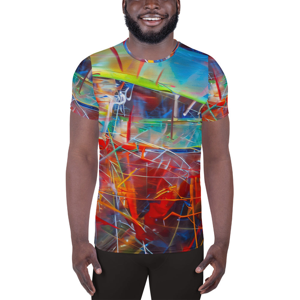 DMV 1896 Avant Garde All-Over Print Men's Athletic T-shirt