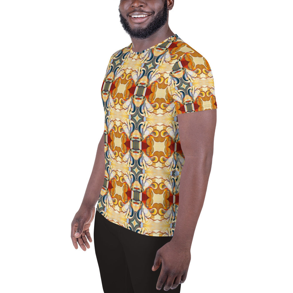 DMV 0089 Chic Boho All-Over Print Men's Athletic T-shirt