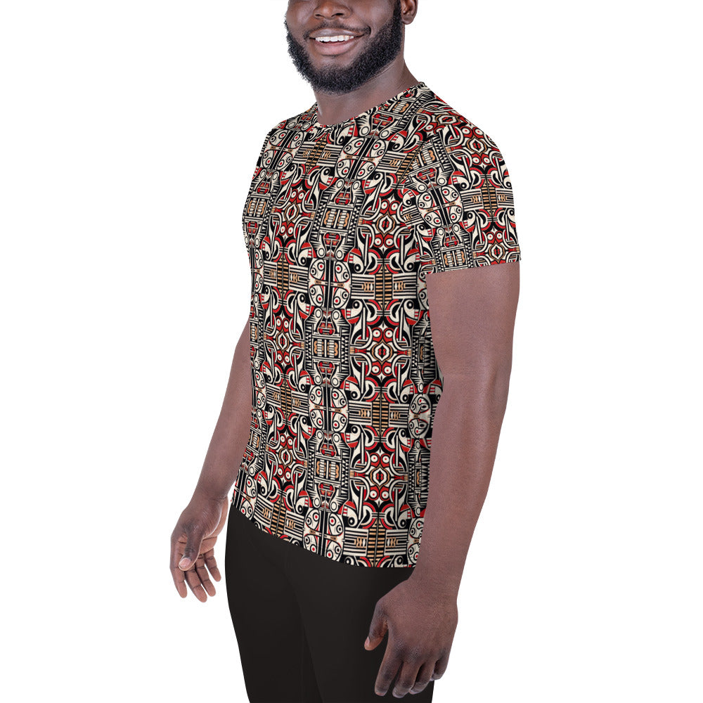 DMV 0161 Chic Boho All-Over Print Men's Athletic T-shirt