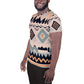 DMV 1345 Boho All-Over Print Men's Athletic T-shirt