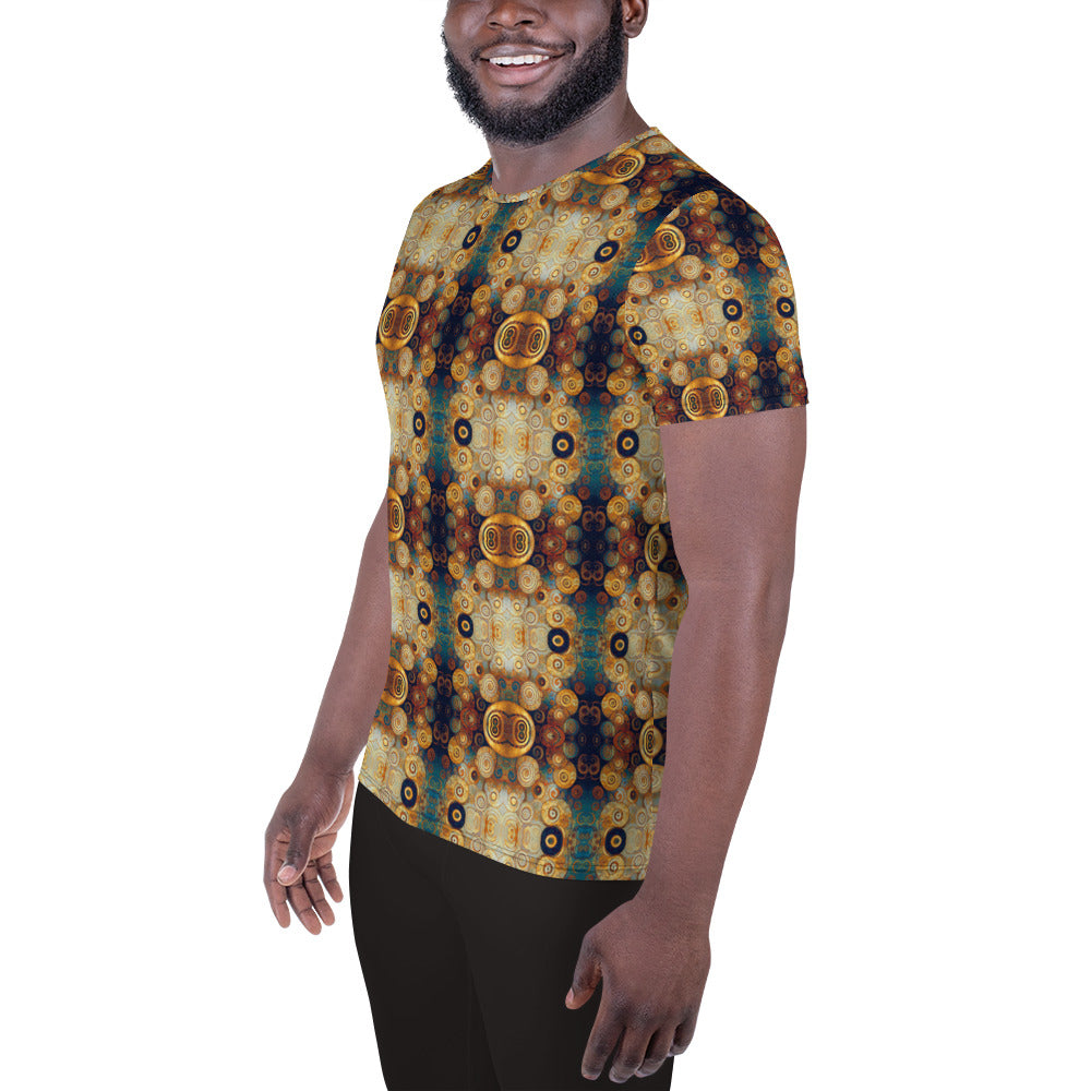 DMV 0183 Chic Boho All-Over Print Men's Athletic T-shirt