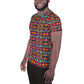 DMV 0185 Vintage Artsy All-Over Print Men's Athletic T-shirt