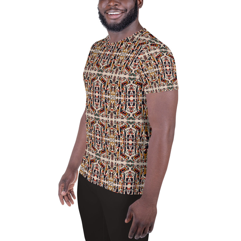 DMV 0432 Classic Boho All-Over Print Men's Athletic T-shirt