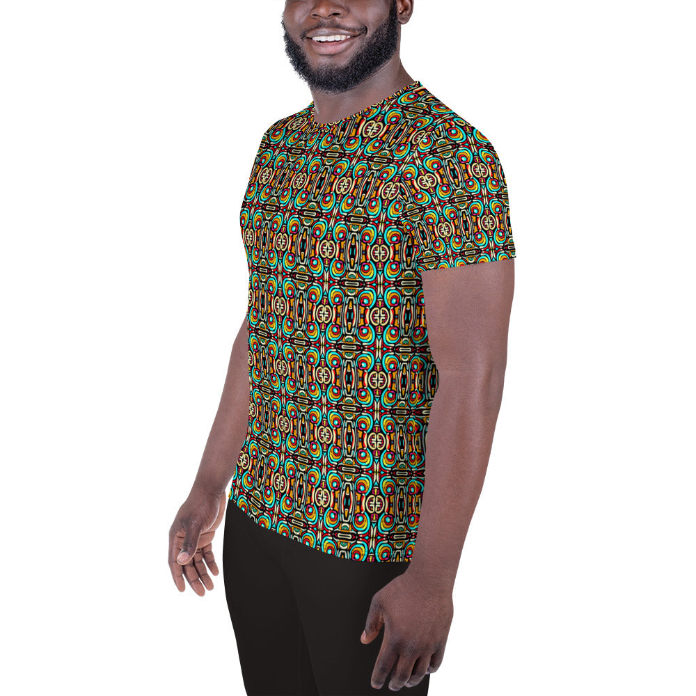 DMV 0422 Psy Artsy All-Over Print Men's Athletic T-shirt