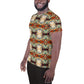 DMV 1435 Chic Boho All-Over Print Men's Athletic T-shirt