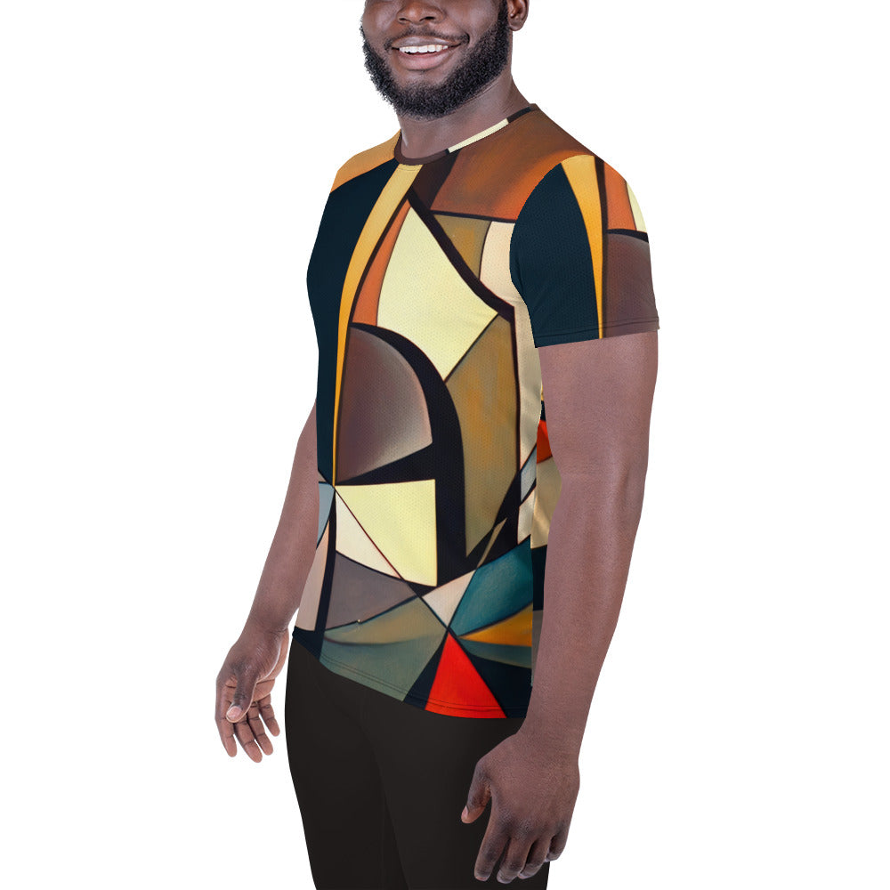 DMV 2098 Abstract Art All-Over Print Men's Athletic T-shirt