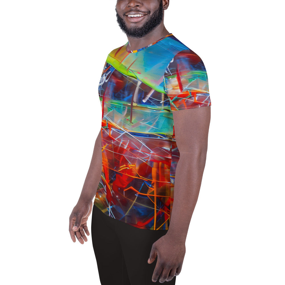 DMV 1896 Avant Garde All-Over Print Men's Athletic T-shirt