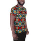 DMV 0269 Vintage Artsy All-Over Print Men's Athletic T-shirt