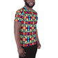 DMV 0036 Vintage Artsy All-Over Print Men's Athletic T-shirt