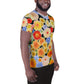 DMV 0004 Floral All-Over Print Men's Athletic T-shirt