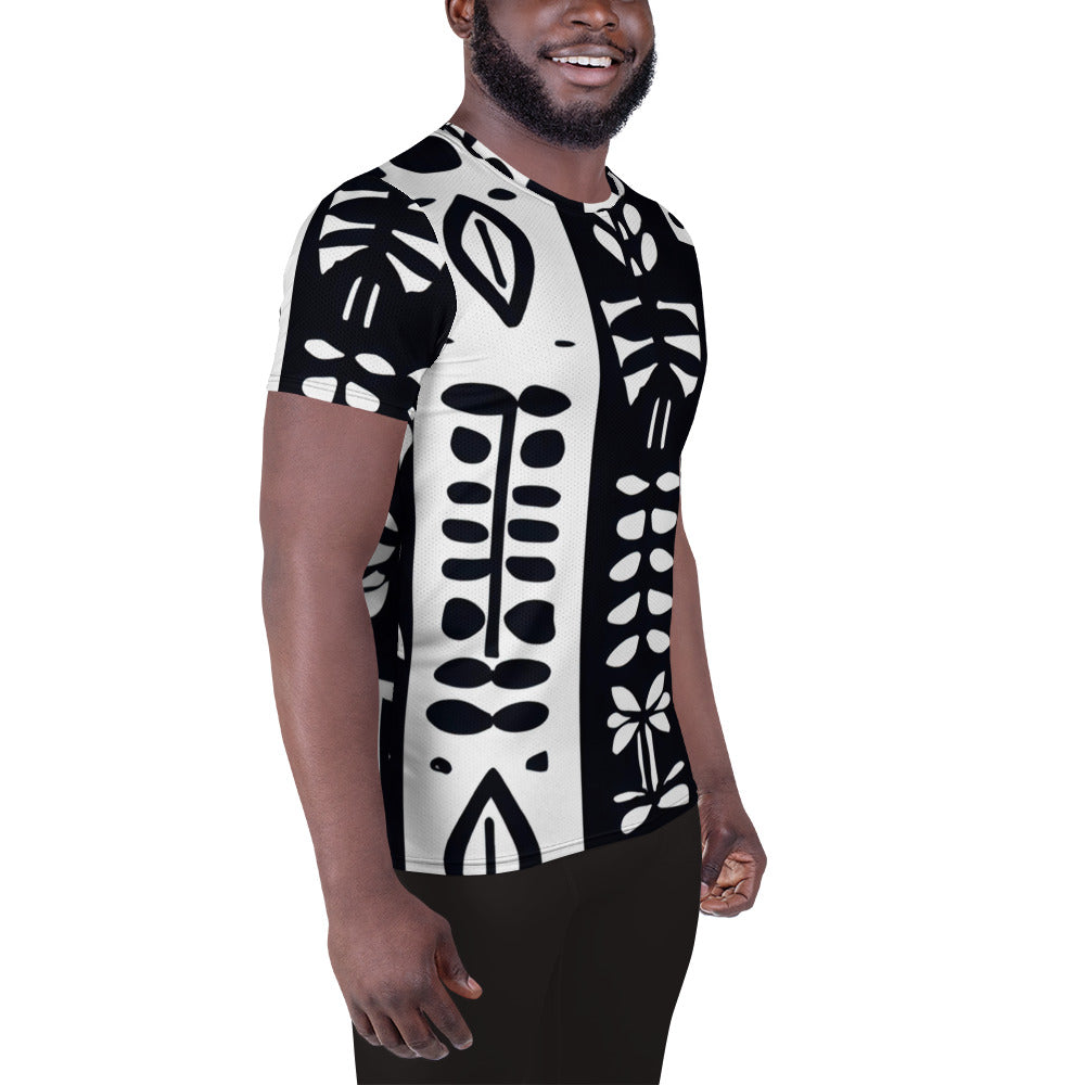 DMV 0009 Boho All-Over Print Men's Athletic T-shirt