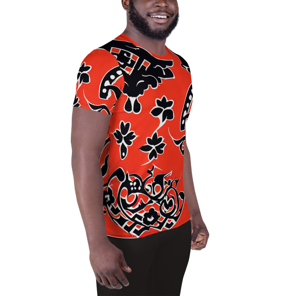 DMV 0038 Boho All-Over Print Men's Athletic T-shirt