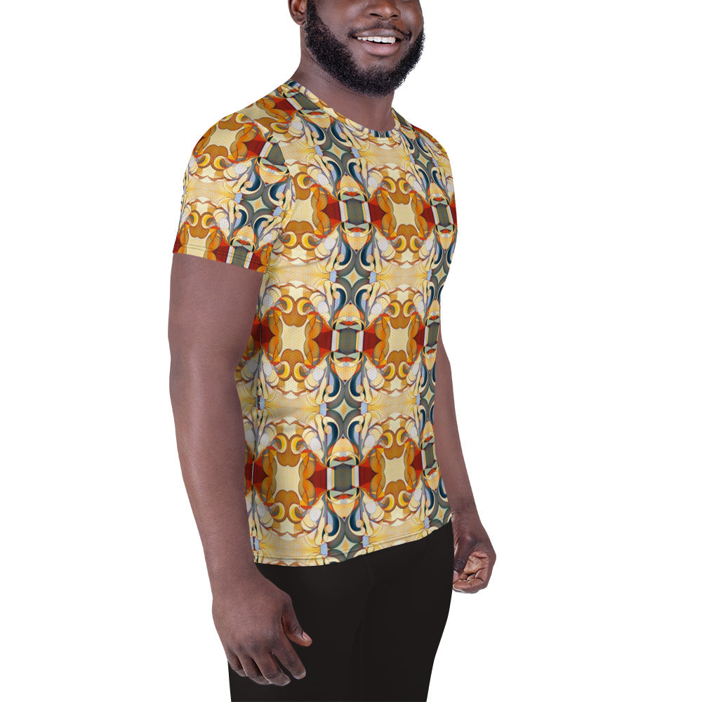 DMV 0089 Chic Boho All-Over Print Men's Athletic T-shirt