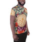 DMV 0031 Floral All-Over Print Men's Athletic T-shirt