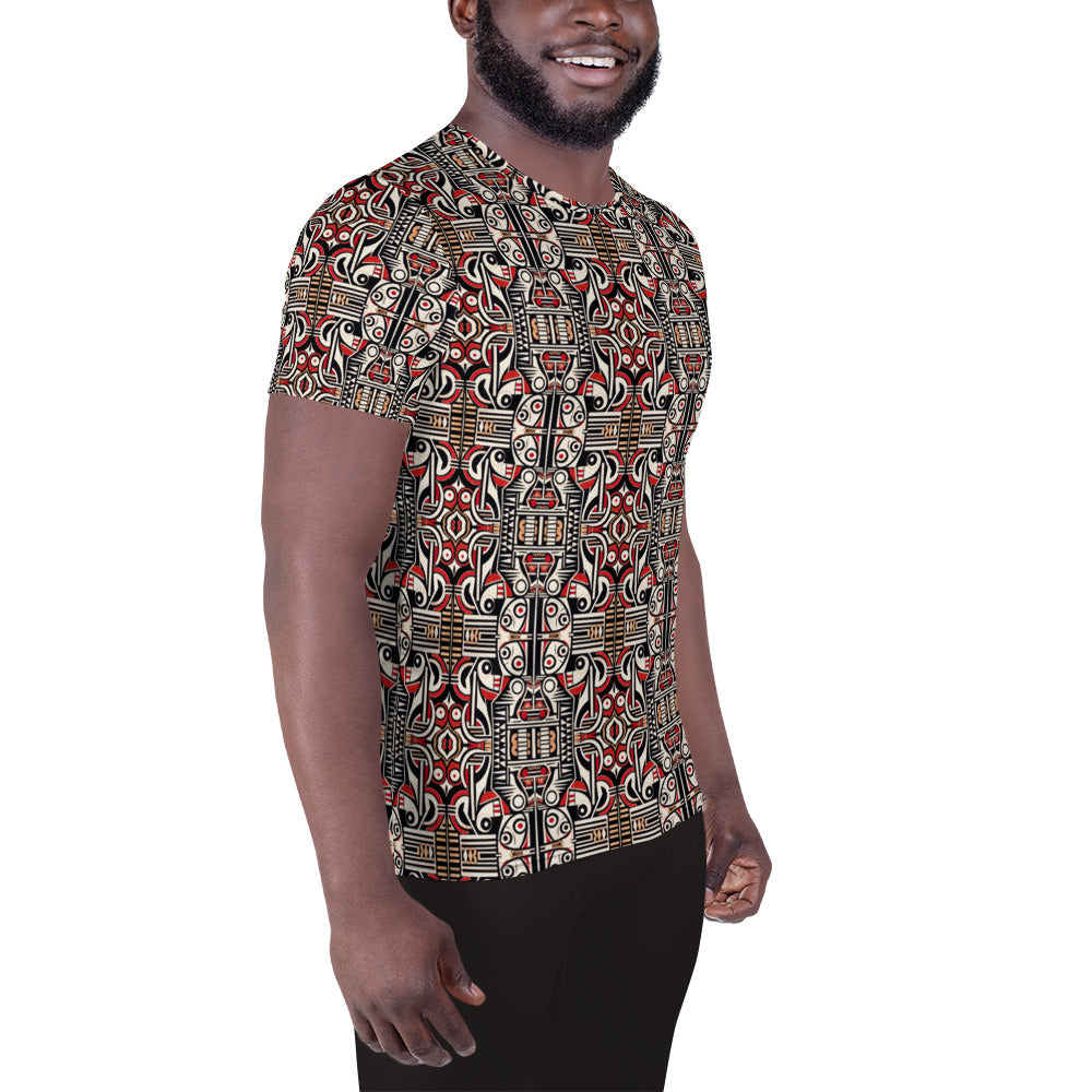 DMV 0161 Chic Boho All-Over Print Men's Athletic T-shirt