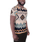 DMV 1345 Boho All-Over Print Men's Athletic T-shirt