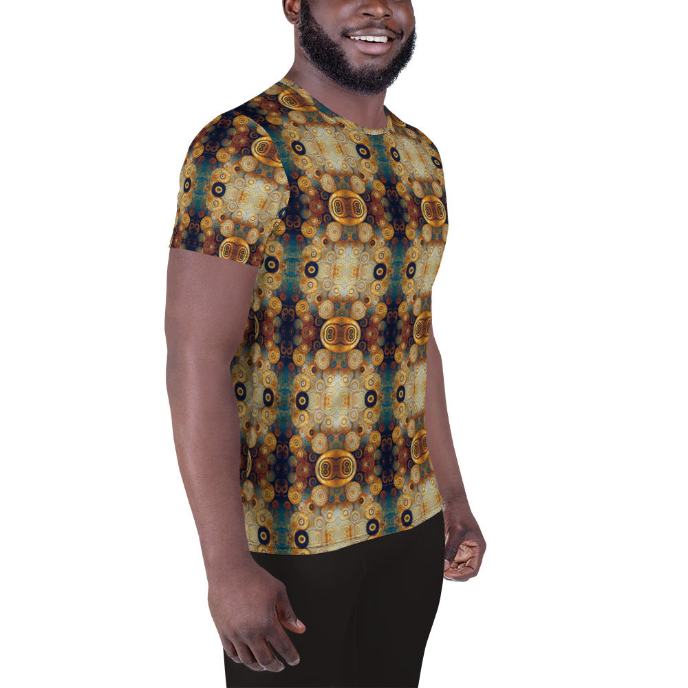 DMV 0183 Chic Boho All-Over Print Men's Athletic T-shirt