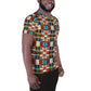 DMV 0410 Geo Boho All-Over Print Men's Athletic T-shirt