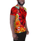 DMV 0419 Floral All-Over Print Men's Athletic T-shirt