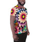 DMV 0515 Floral All-Over Print Men's Athletic T-shirt