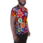 DMV 2102 Floral All-Over Print Men's Athletic T-shirt