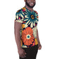 DMV 1429 Floral All-Over Print Men's Athletic T-shirt