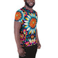 DMV 1414 Floral All-Over Print Men's Athletic T-shirt