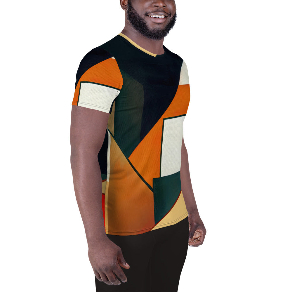 DMV 1286 Abstract Art All-Over Print Men's Athletic T-shirt